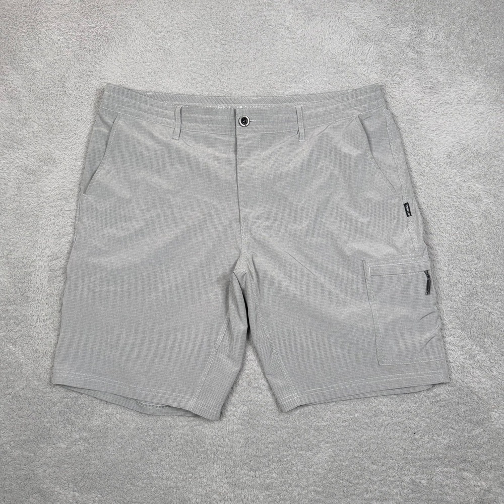 ONeill Crossover Hybrid Board Shorts Mens 38 Gray Cargo Stretch Walk Shorts EUC